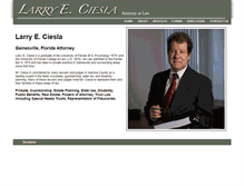 Tablet Screenshot of larryciesla-law.com